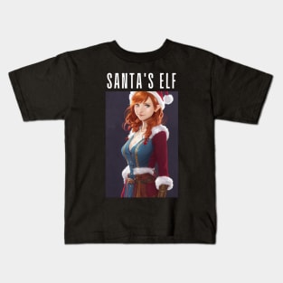 Santa's Elf - Anime - Christmas Fantasy Kids T-Shirt